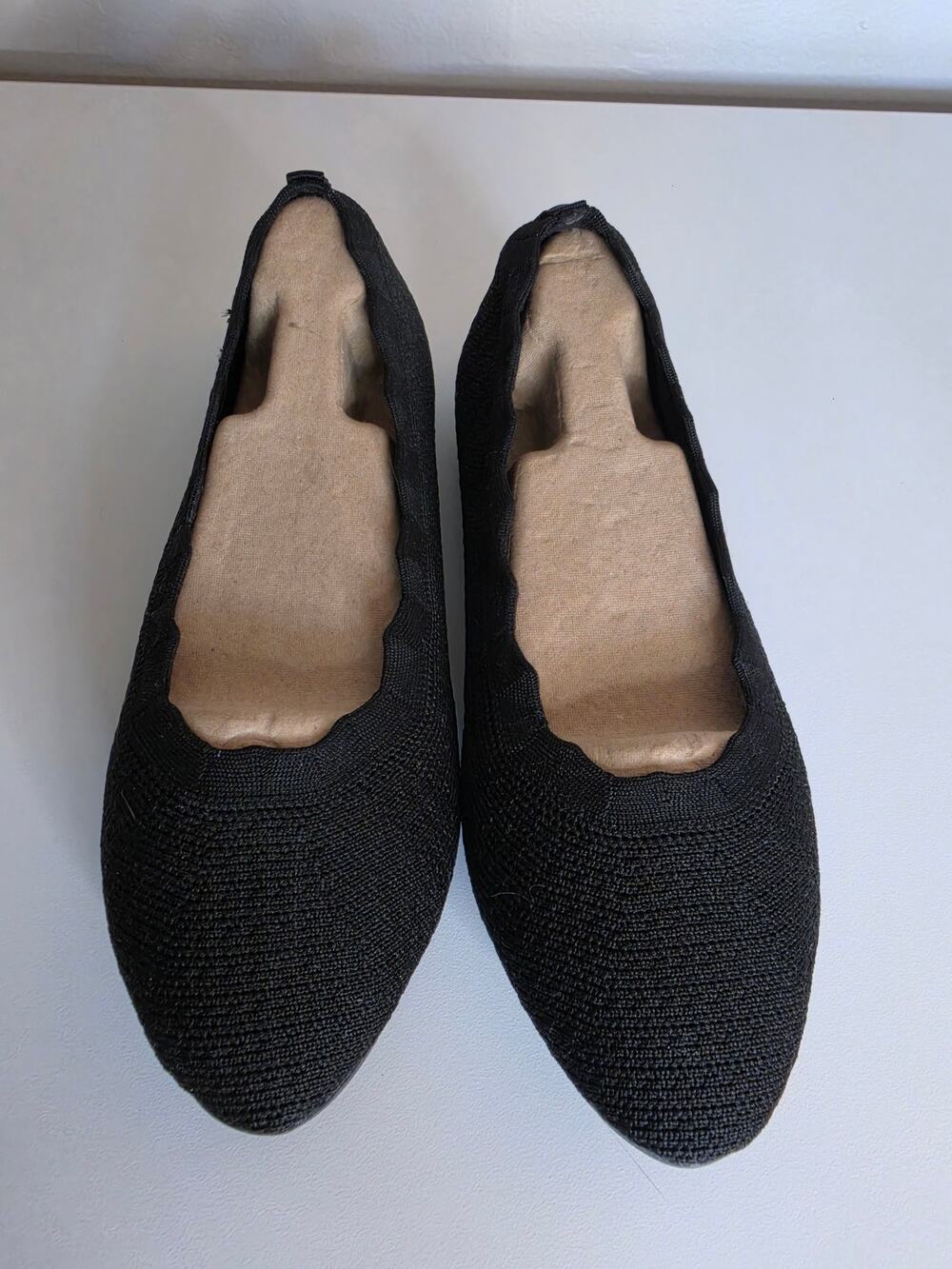 Sketchers Cleo 2.0 Love Spell Skimmer Ballet Flats w/scalloped edge trim Size 7